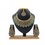 Women's Alloy Necklace set (Green)