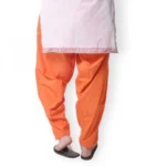 Women's Cotton Solid Patiyala (Color:Orange)