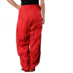 Women's Cotton Solid Patiyala (Color:Red)