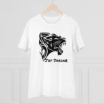 Men's PC Cotton Jay Sardar Printed T Shirt (Color: White, Thread Count: 180GSM)