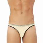 Men's Nylon Transparent Briefs Underwear (Mango)