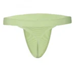 Men's Nylon String Side Briefs Underwear (Wild Green)