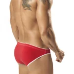 Men's Cotton Handsome Hunk Brief Underwear (Red)