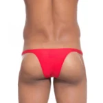 Men's Cotton Spandex Exotic Underwear Underwear (Red)