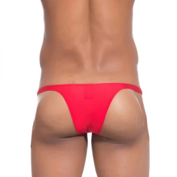 Men's Cotton Spandex Exotic Underwear Underwear (Red)