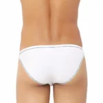 Men's Bamboo Spandex Briefs Underwear (White)