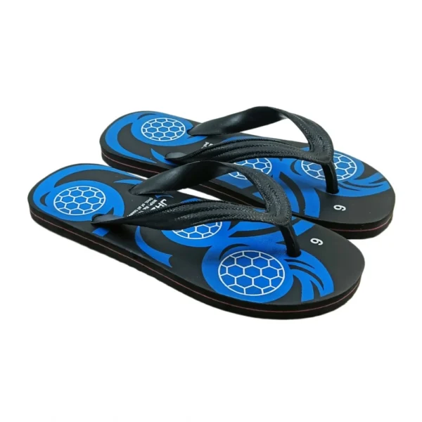 Unisex Printed Lightweight Flip-Flop Hawai Slipper (Blue)