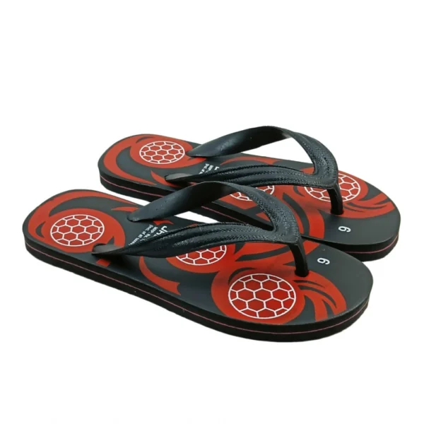 Unisex Printed Lightweight Flip-Flop Hawai Slipper (Red)