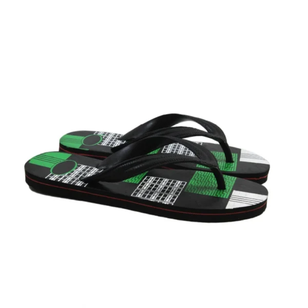 Unisex Printed Lightweight Flip-Flop Hawai Slipper (Green)