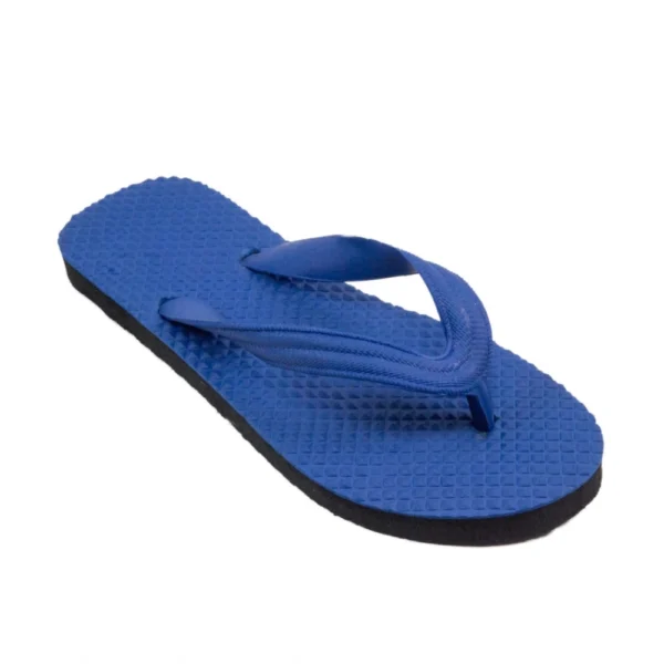 Unisex Textured Lightweight Flip-Flop Hawai Slipper (Blue)