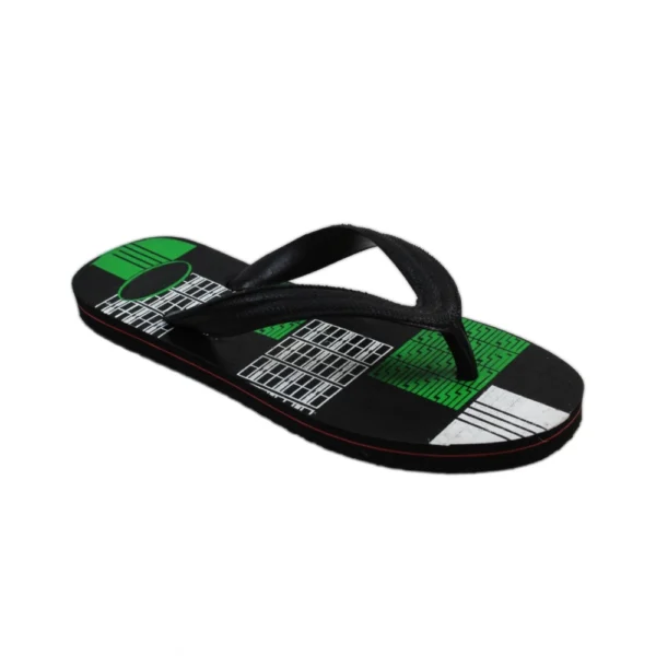 Unisex Printed Lightweight Flip-Flop Hawai Slipper (Green)