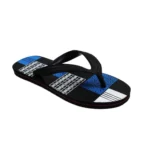 Unisex Printed Lightweight Flip-Flop Hawai Slipper (Blue)