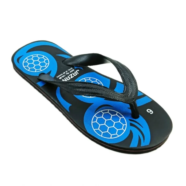 Unisex Printed Lightweight Flip-Flop Hawai Slipper (Blue)