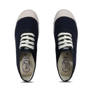 Unisex Cotton School Shoe Lace-Up (Navyblue)