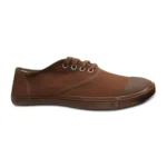 Unisex Cotton School Shoe Lace-Up (Brown)