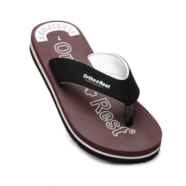 Unisex Rubber Comfortable Orthopedic Doctor Slipper and Flip Flops (Maroon)