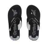 Unisex Rubber Comfortable Orthopedic Doctor Slipper and Flip Flops (Black)