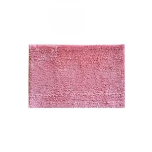 Solid Polyester Bathmat (Pink)