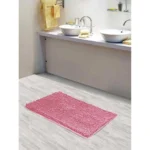 Solid Polyester Bathmat (Pink)