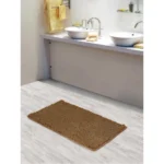 Solid Polyester Bathmat (Beige)