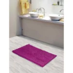 Solid Polyester Bathmat (Pink)