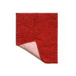 Solid Polyester Bathmat (Red)