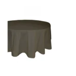 Solid Cotton Plain Table Cloth (Dark Grey)