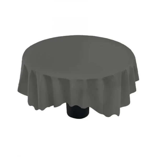 Solid Cotton Plain Table Cloth (Dark Grey)