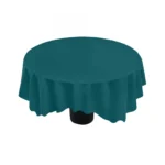 Solid Cotton Plain Table Cloth (Royal Green)