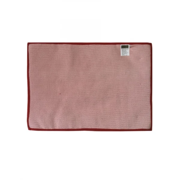 Solid Polyester Bathmat (Red)