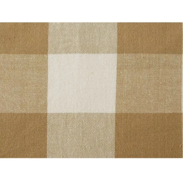 Checkered Cotton Checks Table Cloth (Beige)