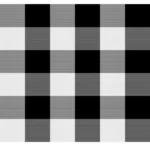 Checkered Cotton Checks Table Cloth (Black)