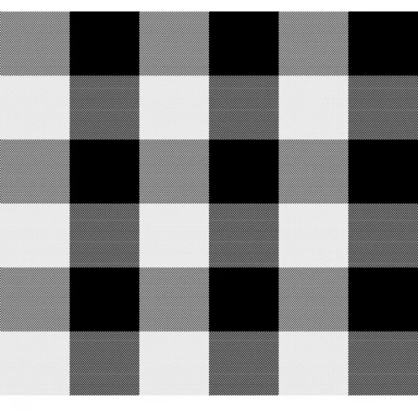 Checkered Cotton Checks Table Cloth (Black)