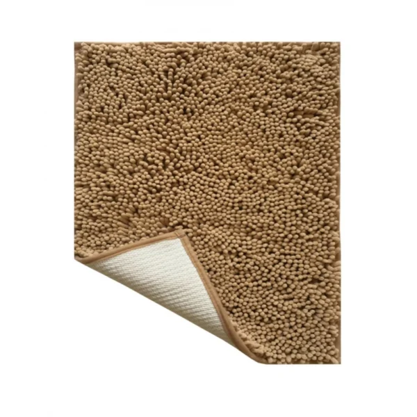 Solid Polyester Bathmat (Beige)