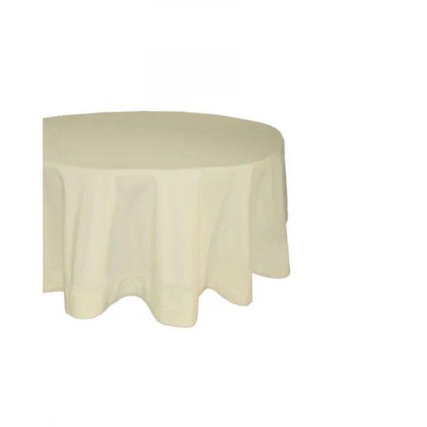 Solid Cotton Plain Table Cloth (Beige)