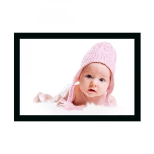 Baby Photo Painting with Synthetic Photo Frame (Multicolor)