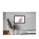 Baby Photo Painting with Synthetic Photo Frame (Multicolor)