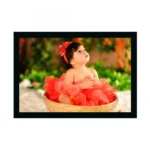 Baby Photo Painting with Synthetic Photo Frame (Multicolor)