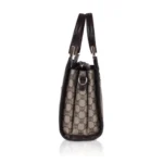 Women's Faux Leather Printed Handbag (Coffee)