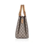 Women's Faux Leather Printed Handbag (Camel)