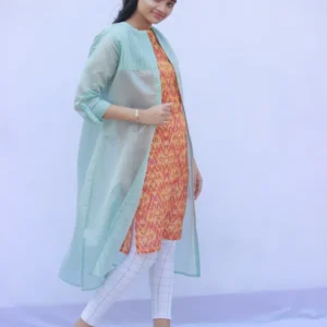 Chanderi Kurta with Jacket set