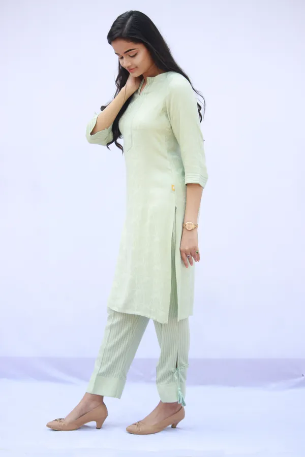 Green Kurta Set