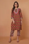 Red Kurta Set