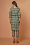 Yellow Printed Cotton Kurta set