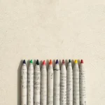 Recycled Newspaper Colouring Pencils