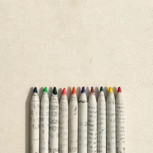 Recycled Newspaper Colouring Pencils