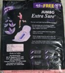 Sanitary Pad Extra Sure Extra_Sure Sanitary Pad (Pack of 50)