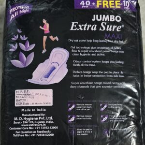 Sanitary Pad Extra Sure Extra_Sure Sanitary Pad (Pack of 50)