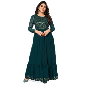 Women's Sequence Work Georget Long Gown (Rama)