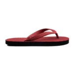 Generic Unisex Textured Lightweight Flip-Flop Hawai Slipper (Red)